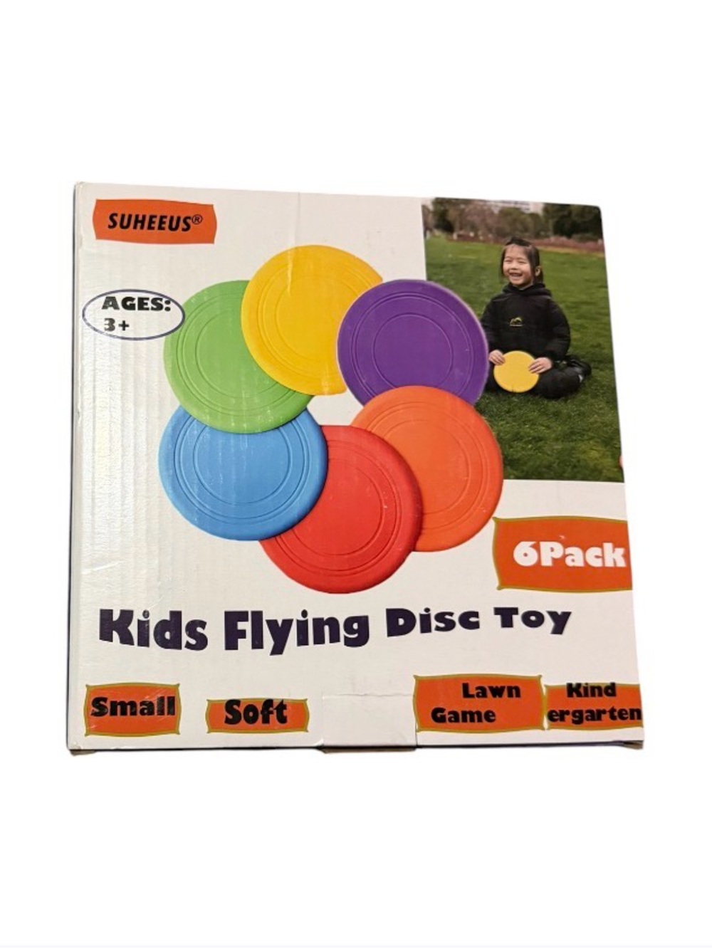 Kids Flying Disc Toy Set - Multicolor (6 Pack)